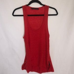 Red tank top